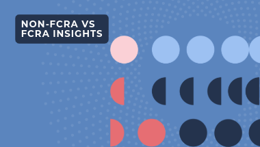 read blog about FCRA and non-FCRA insights